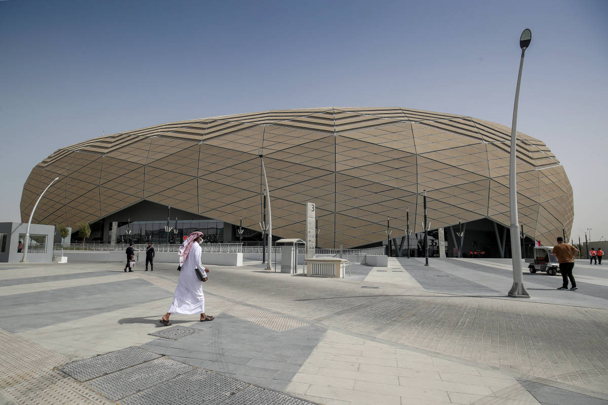 A general view from outside Education City Stadium in Qatar