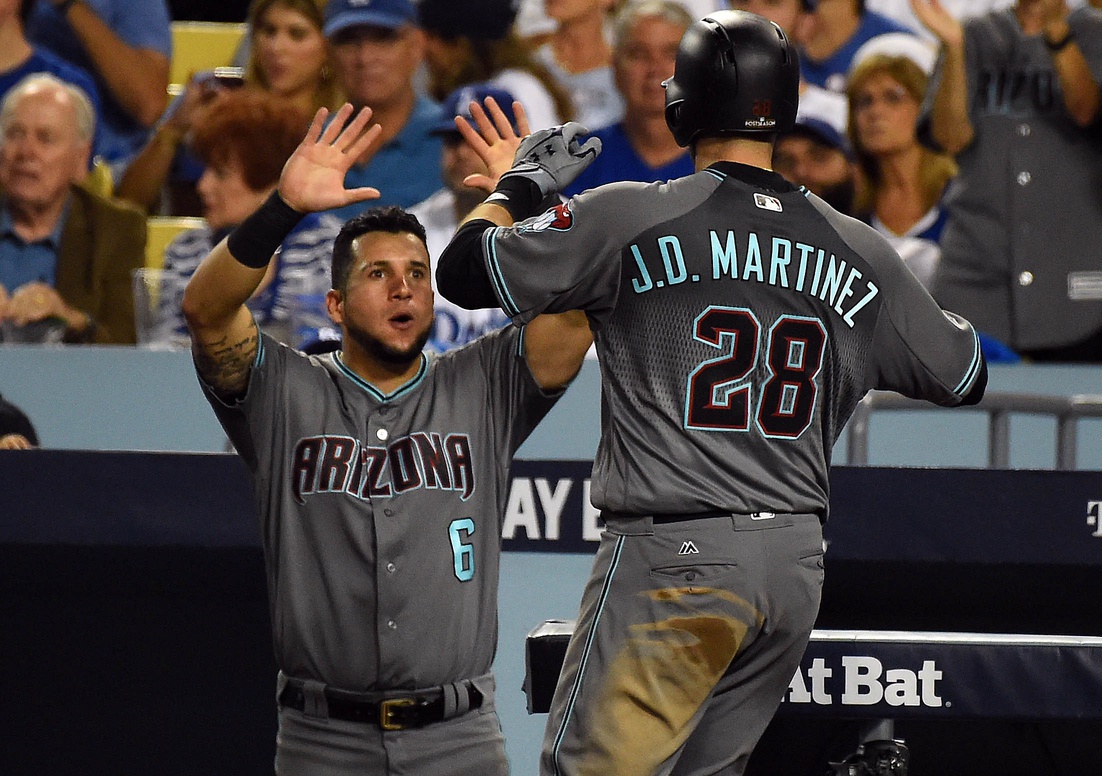 J.D. Martinez homers 4 times as Diamondbacks shut out Dodgers – The Denver  Post