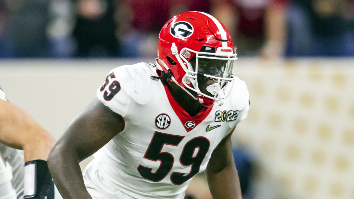 Broderick Jones Georgia Bulldogs Indianapolis Colts Mock Draft