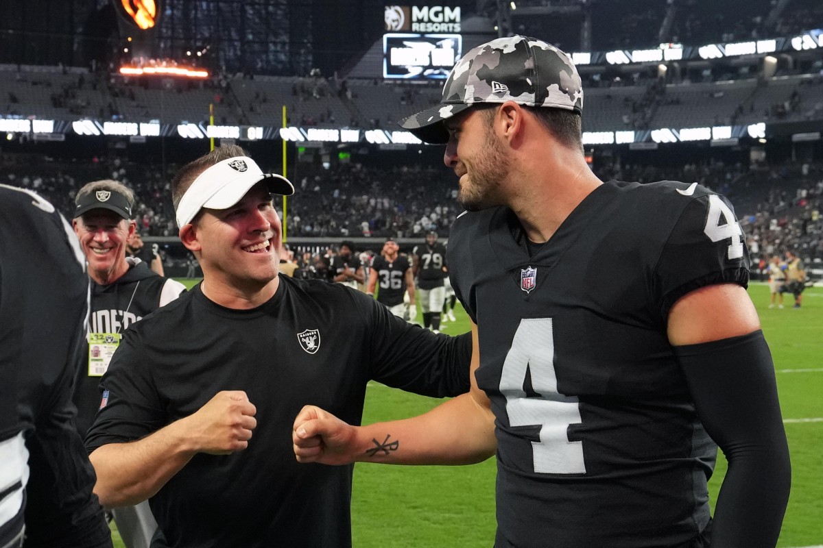 Saints QB Derek Carr congratulated Raiders HC Josh McDaniels on