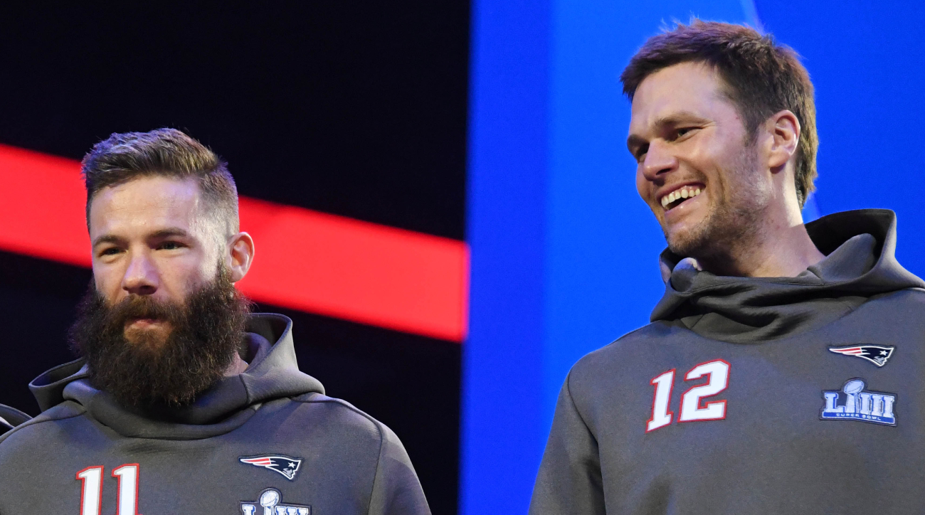 Tom Brady jokes about Julian Edelman reunion: 'Free agent'