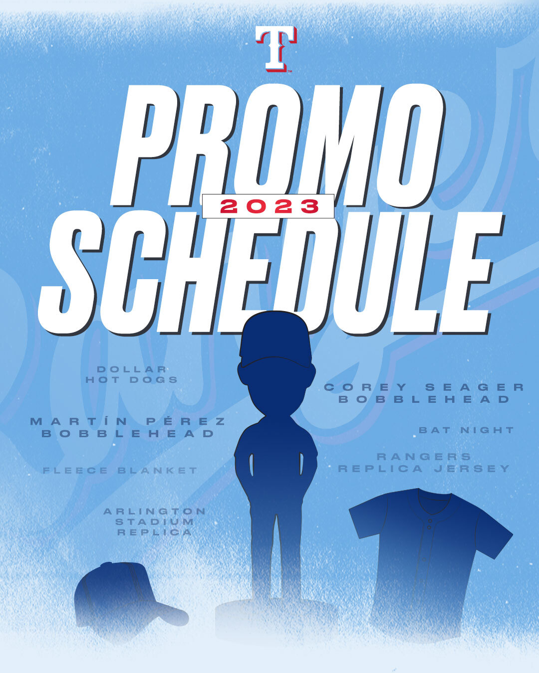 Rangers 2023 promo schedule is now available! Anything that stands