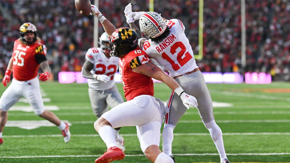 Ohio State SAF Lathan Ransom Blocks Punt Against Maryland - Sports ...