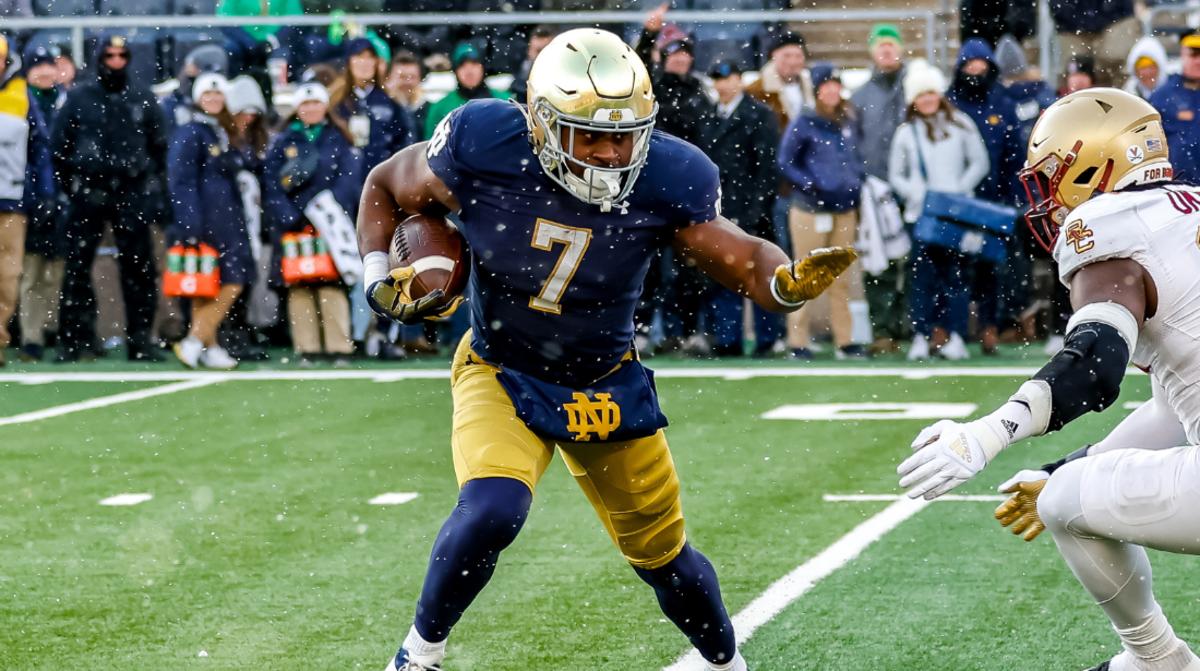 Notre Dame Running Back Audric Estime Declares For The NFL Draft, To