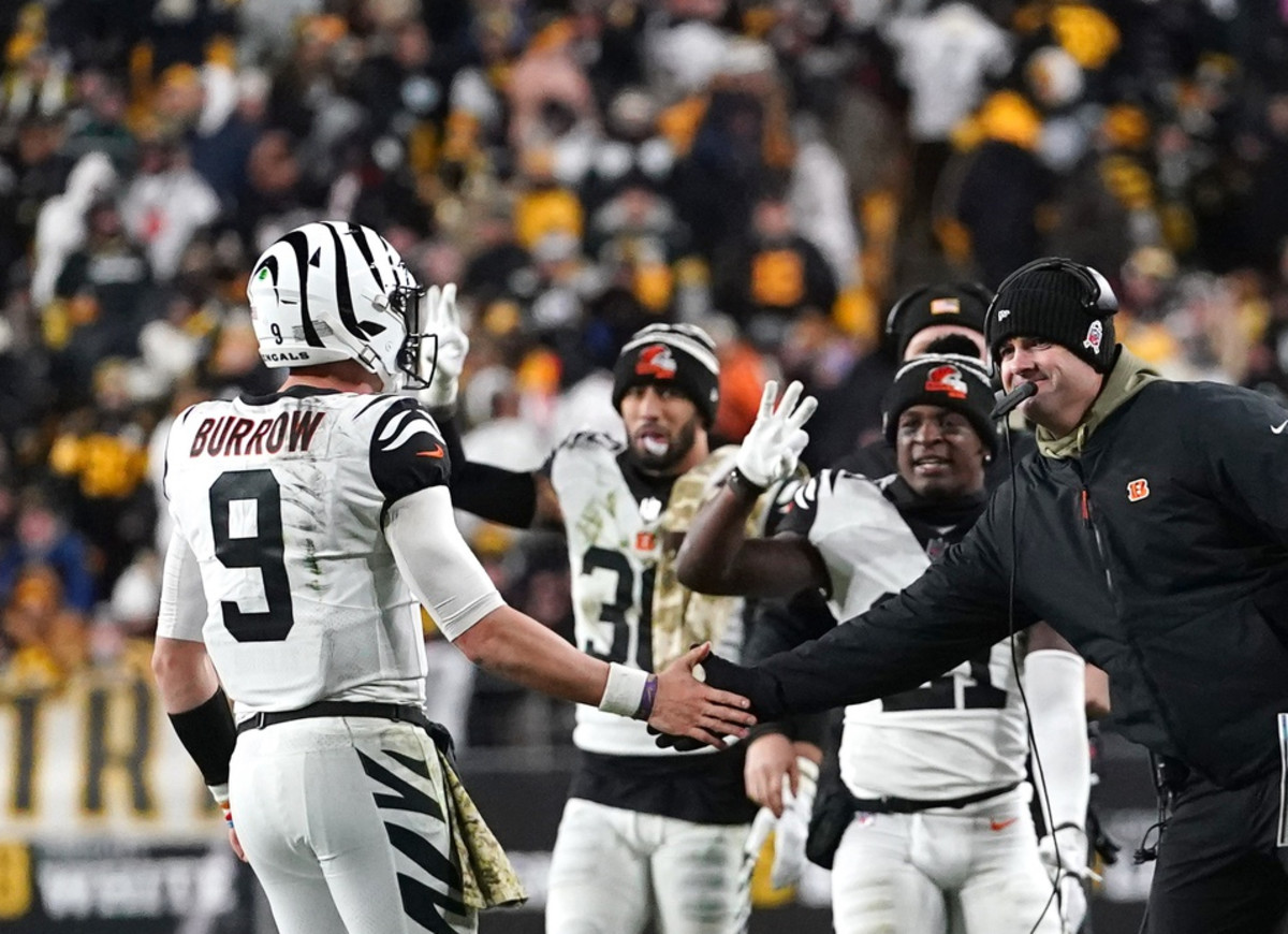 Watch Joe Burrow, Zac Taylor, Cincinnati Bengals Celebrate AFC North