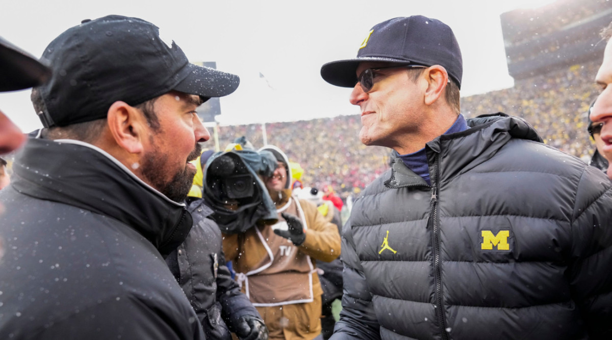 Jim Harbaugh Explains ‘Third Base’ Comment About Ryan Day In 2021 ...