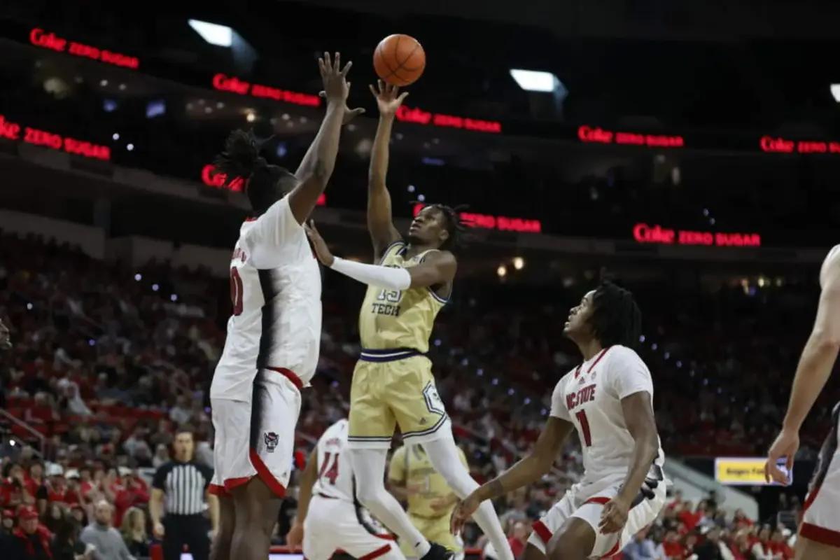 Georgia Tech guard Miles Kelly vs NC State