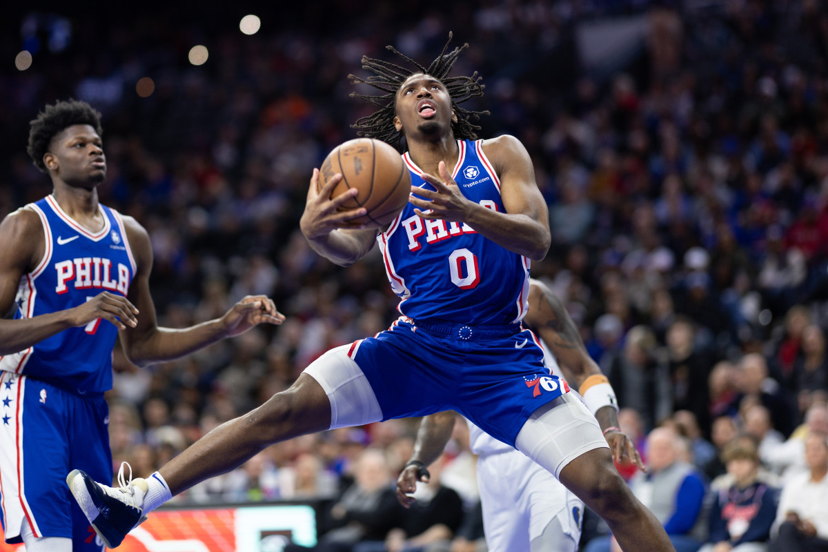 76ers point guard Tyrese Maxey