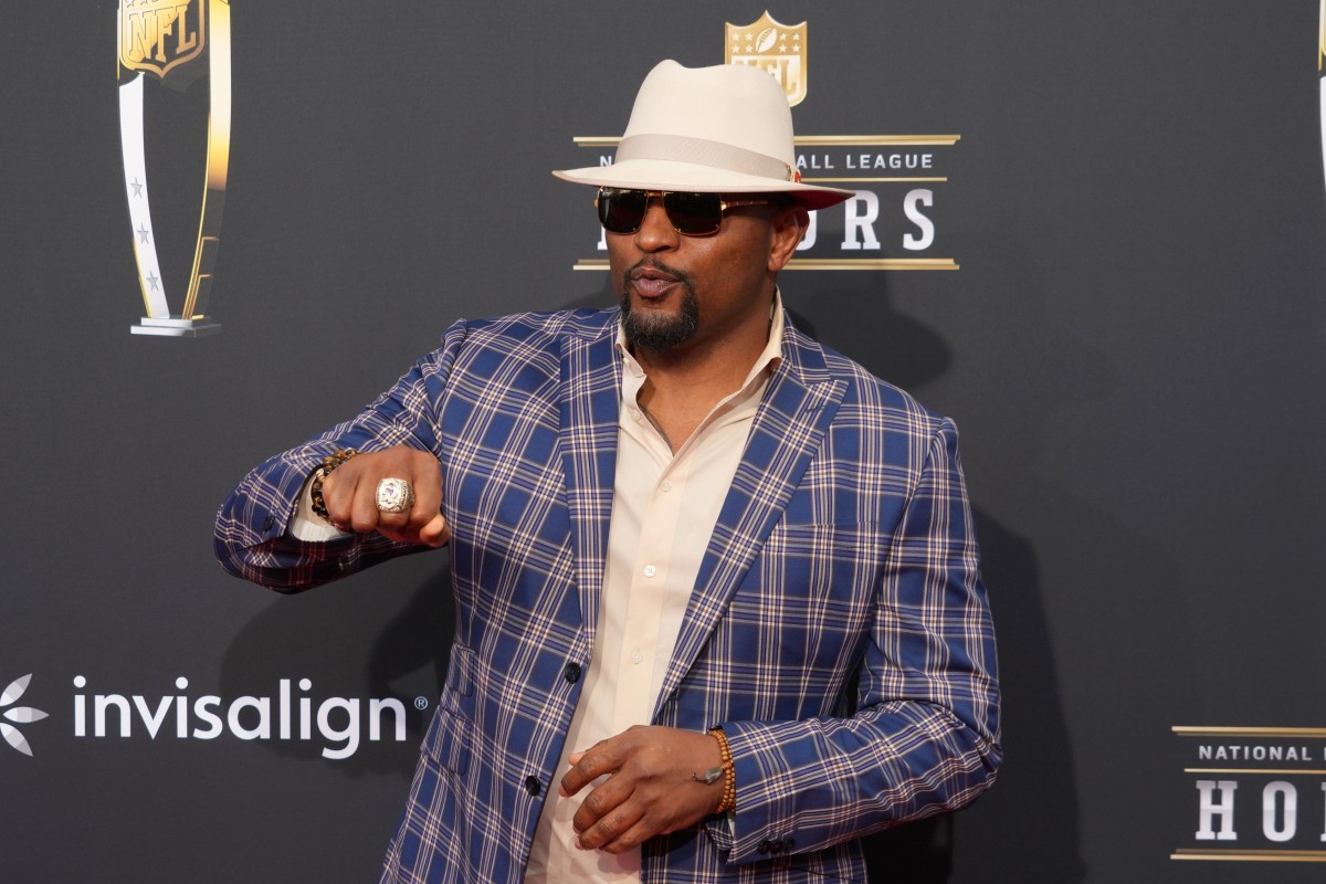 Feb 8, 2024; Las Vegas, NV, USA; Ray Lewis on the red carpet before the NFL Honors show at Resorts World Theatre.