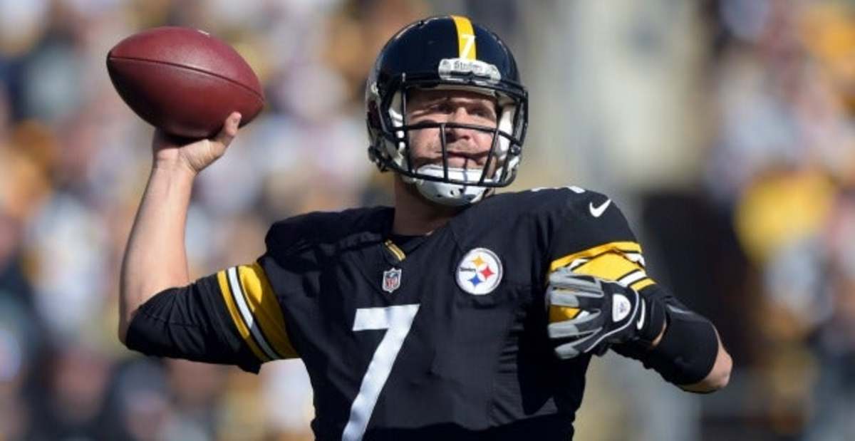 Pittsburgh Steelers quarterback and Super Bowl champion Ben Roethlisberger during an NFL game.