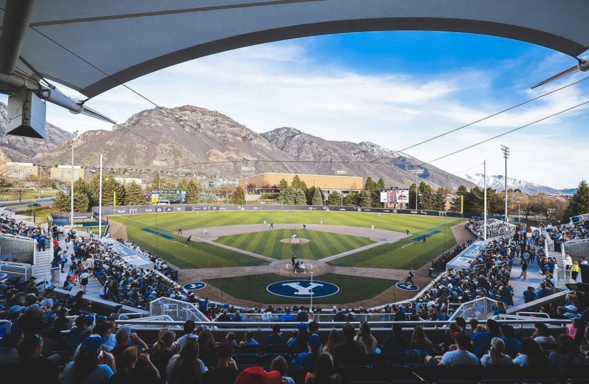 The daily view at Larry H. Miller Field.