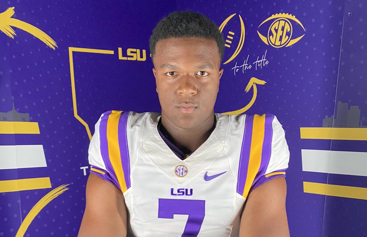 2026 5-star DL Jahkeem Stewart during an unofficial visit to LSU. (Photo courtesy of Jakheem Stewart)