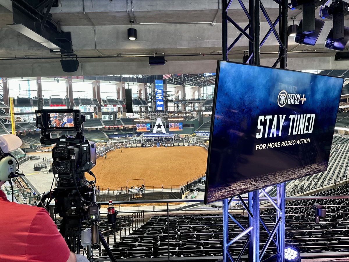 Teton Ridge+ set up looking over the Globe Life Arena during The American Rodeo in March of 2023.
