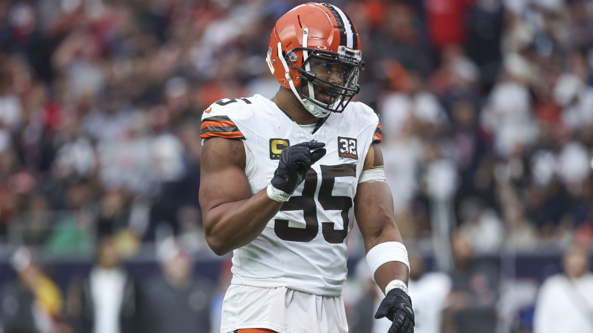 Cleveland Browns defensive end Myles Garrett.