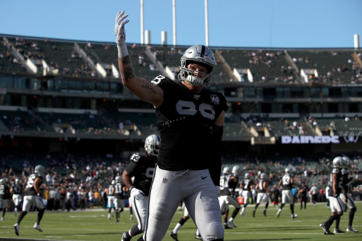 Las Vegas Raiders All-Pro defensive end Maxx Crosby played just one season in Oakland but embraced the energy of the Black Hole in the Coliseum.