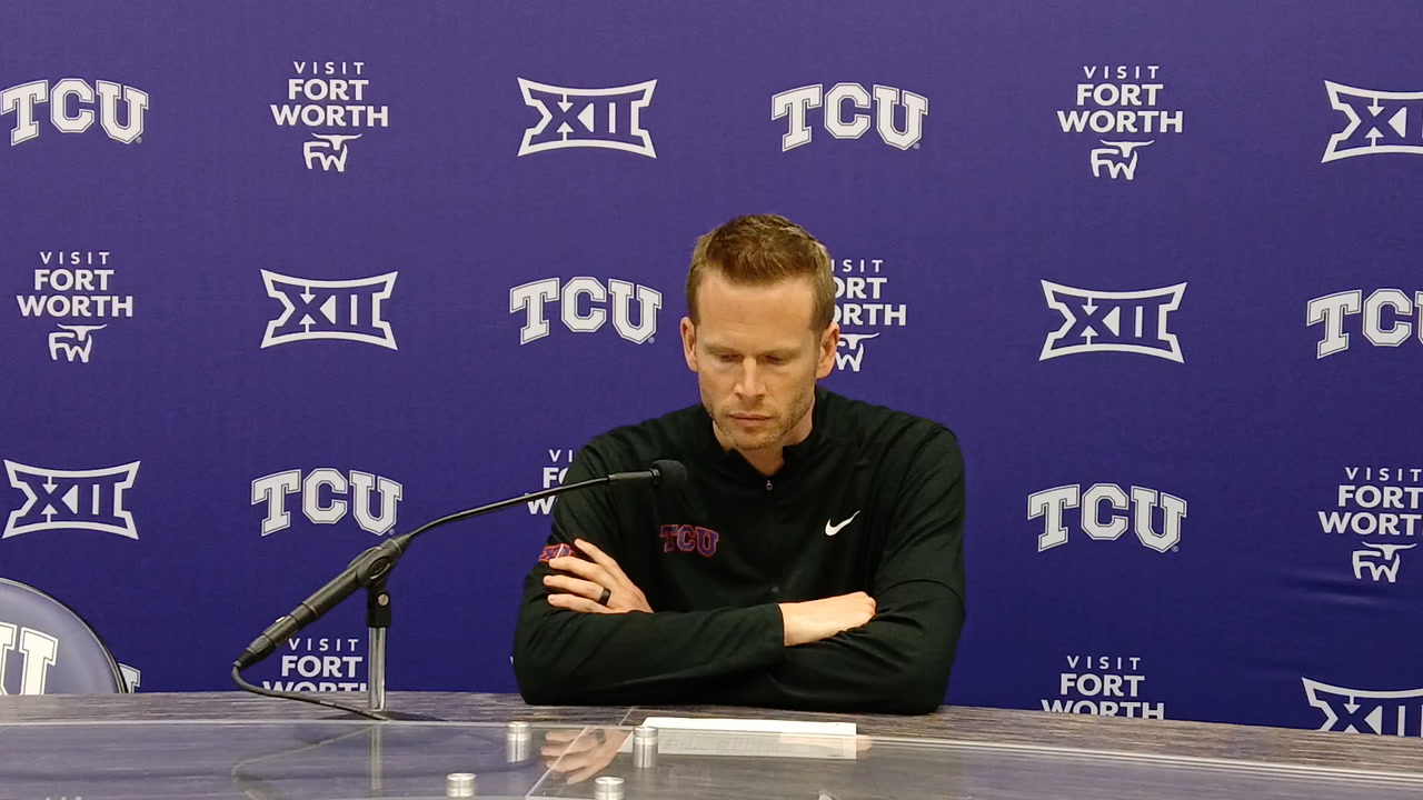 WATCH! TCU Women's Basketball Coach Mark Campbell - Houston Postgame ...