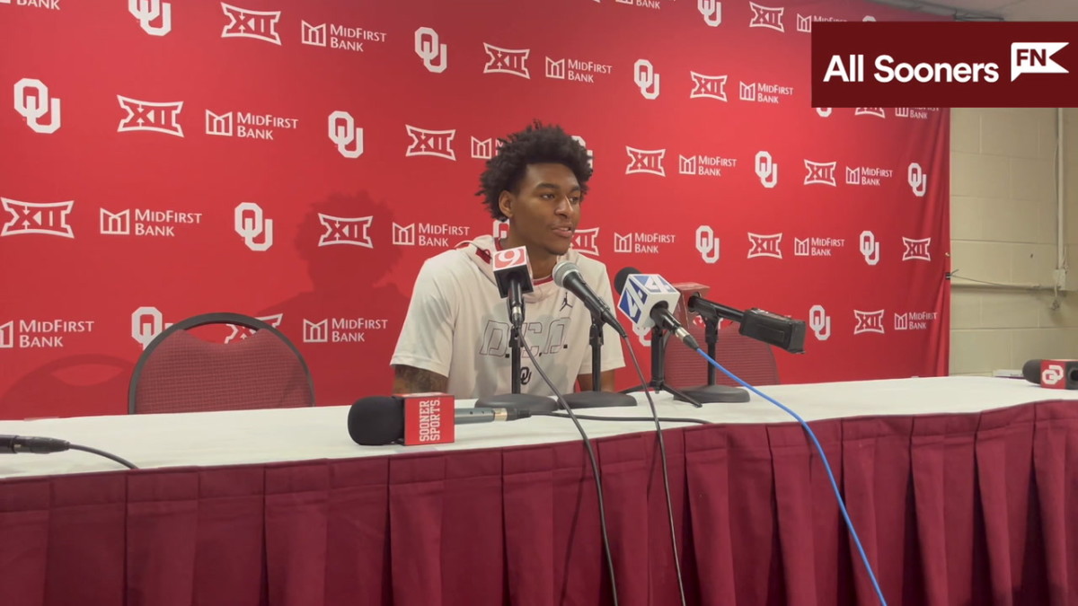 WATCH: Oklahoma F Jalon Moore Interview Before Iowa State - Sports ...