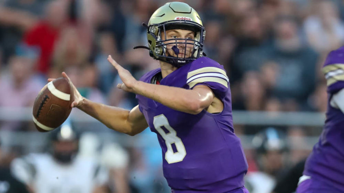 Central Arkansas Christian quarterback Grayson Wilson against Bauxite