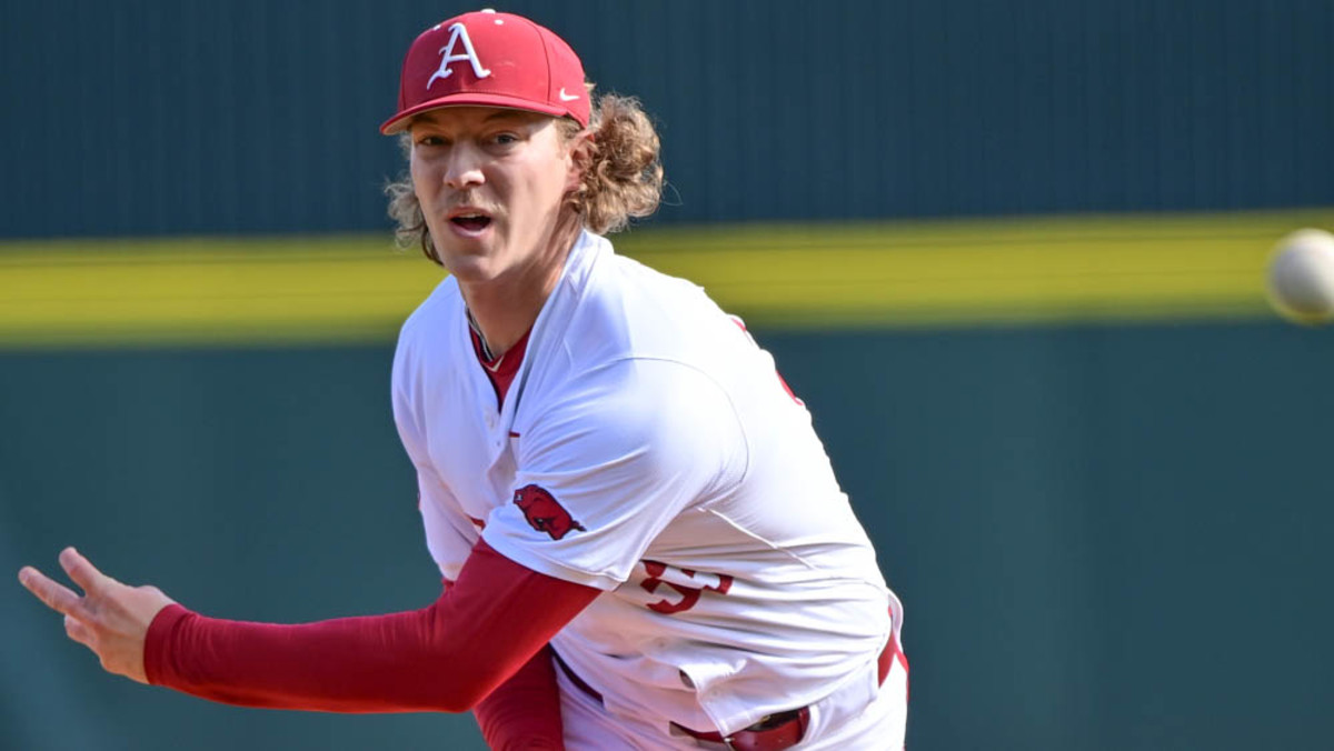 Hagen Smith pitches against Murray State as part of a 12-strikeout performance