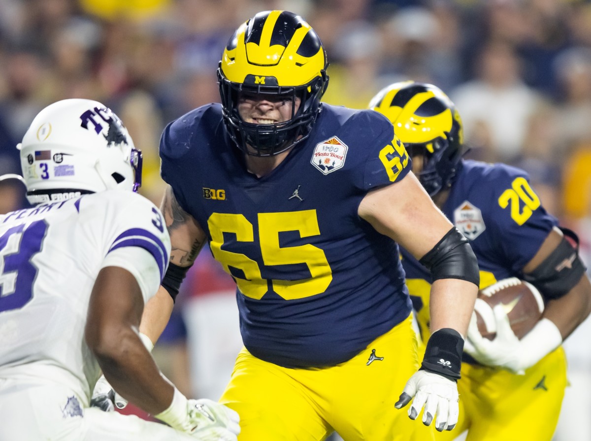 A key cog in Michigan's top-tier running machine, Zinter looked to be an early round pick before suffering a broken leg late in his senior season.