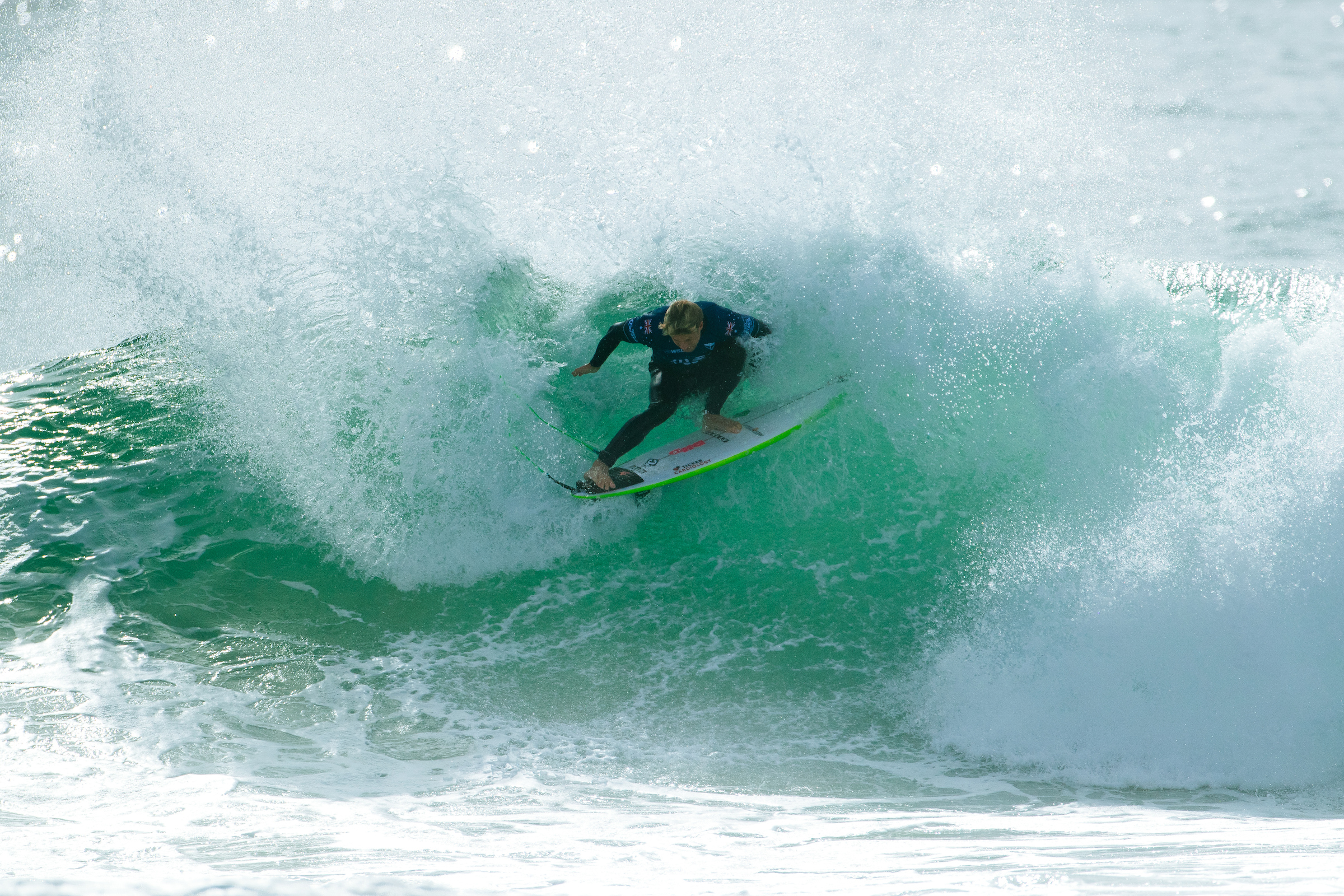 Ethan Ewing at Supertubos at the MEO Rip Curl Pro Portugal in Peniche.