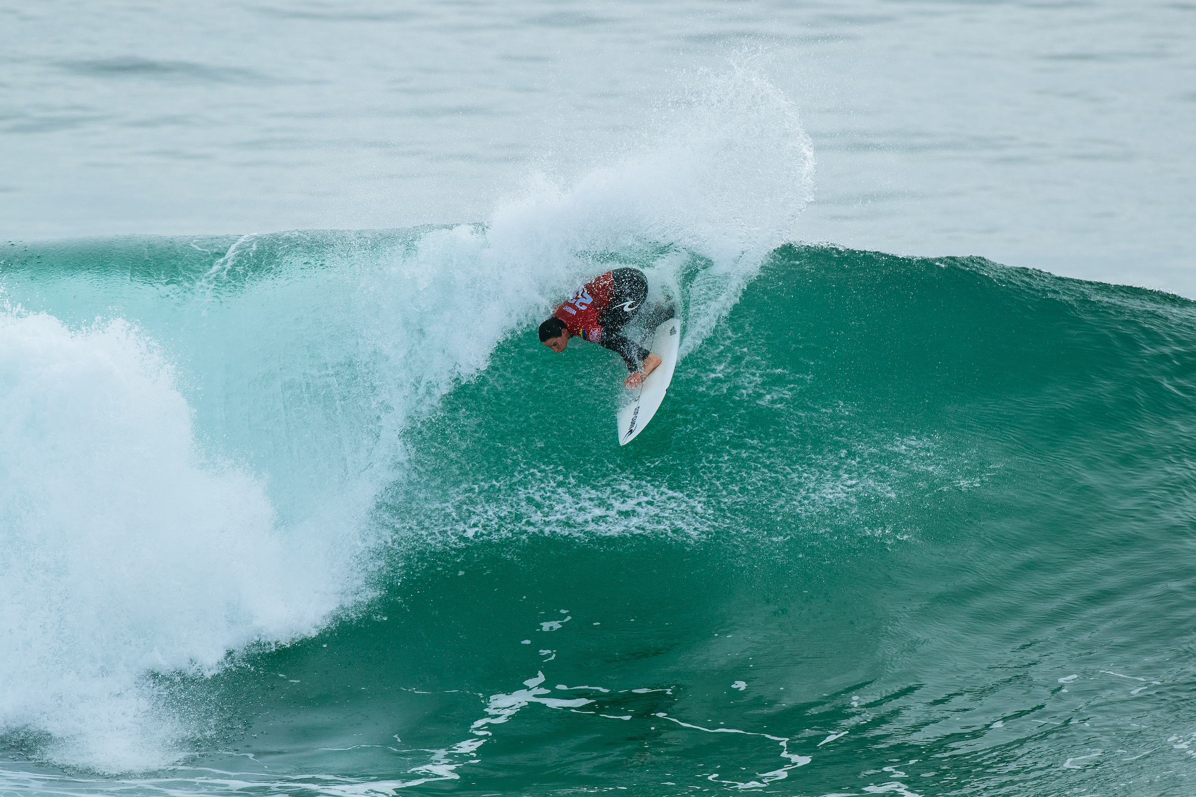 Tyler Wright at Supertubos at the MEO Rip Curl Pro Portugal in Peniche.