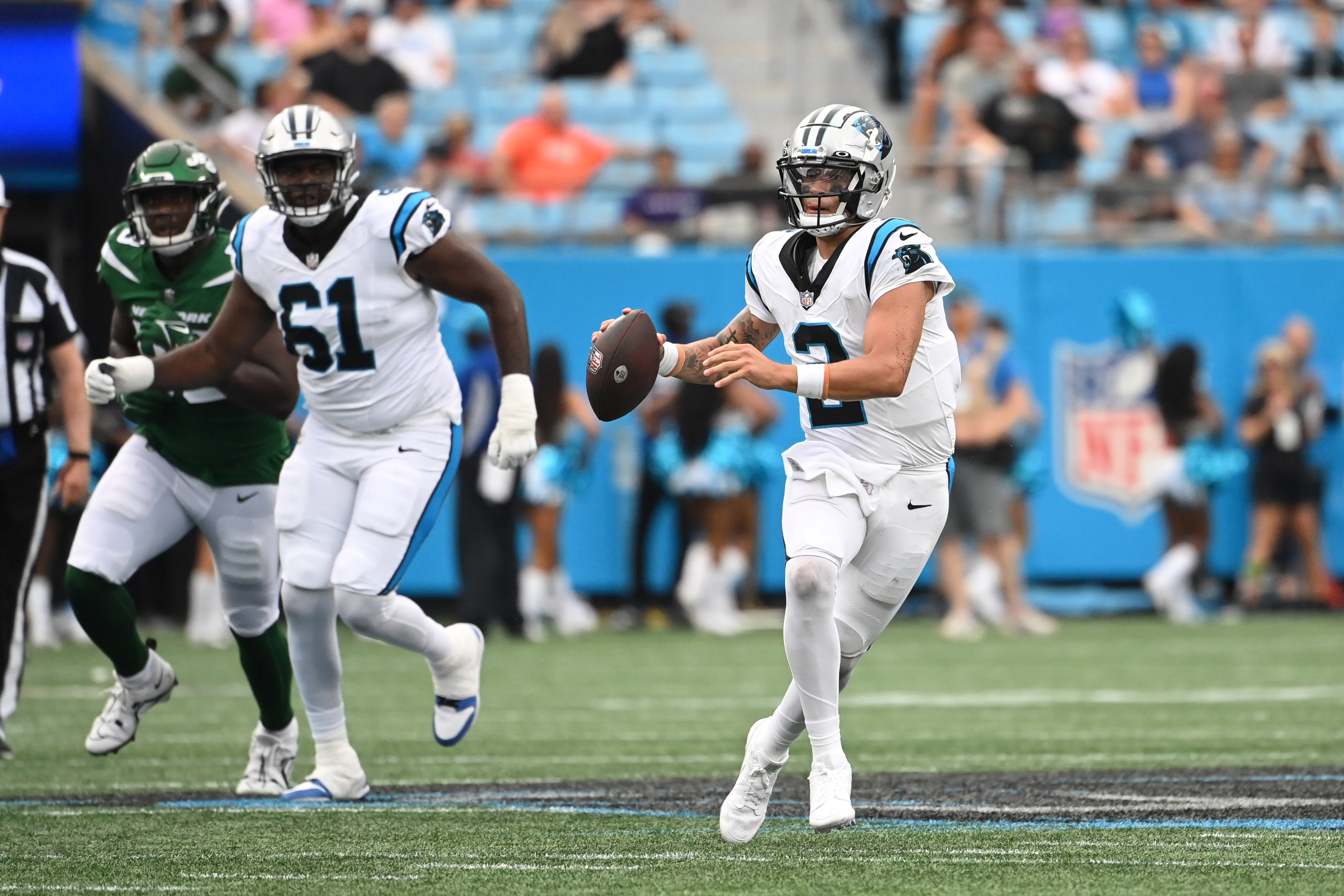 Panthers rookie camp: 'Cool' Matt Corral has the arm but needs to bulk up -  The Athletic