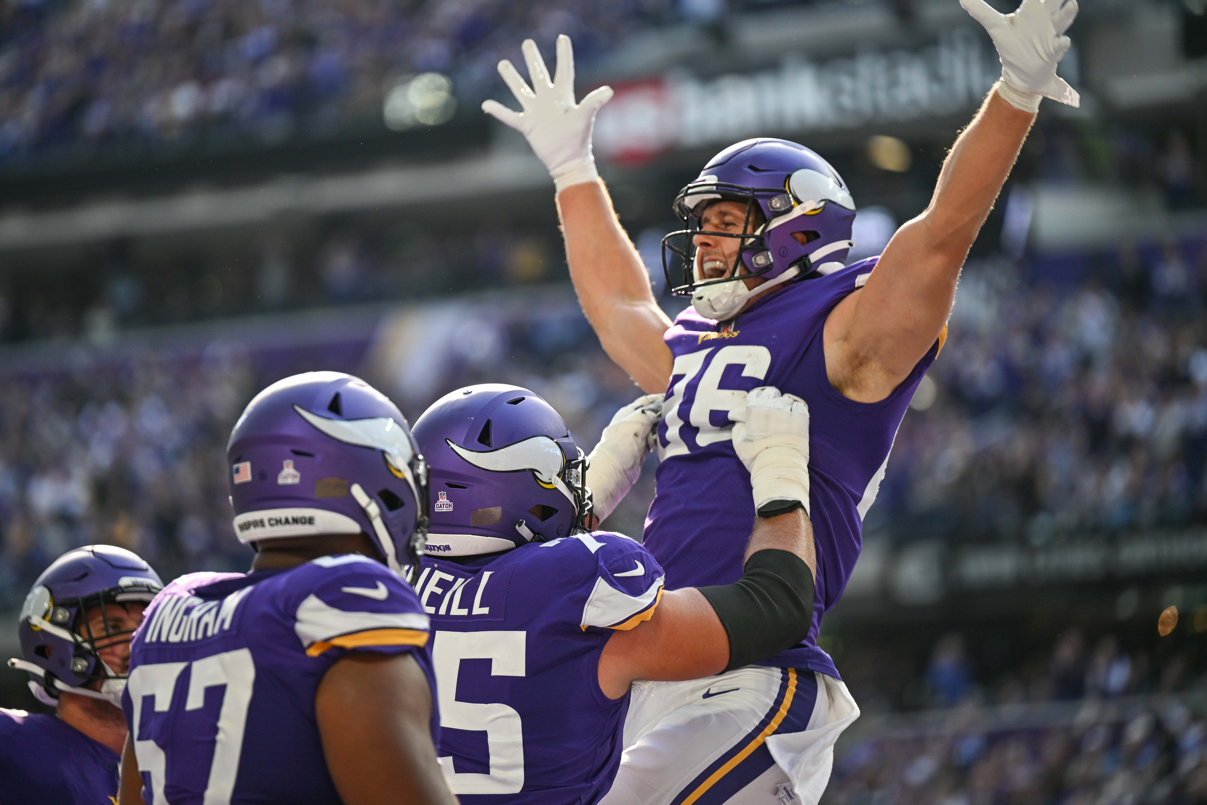 Vikings receiving corps ranked highly by Pro Football Focus