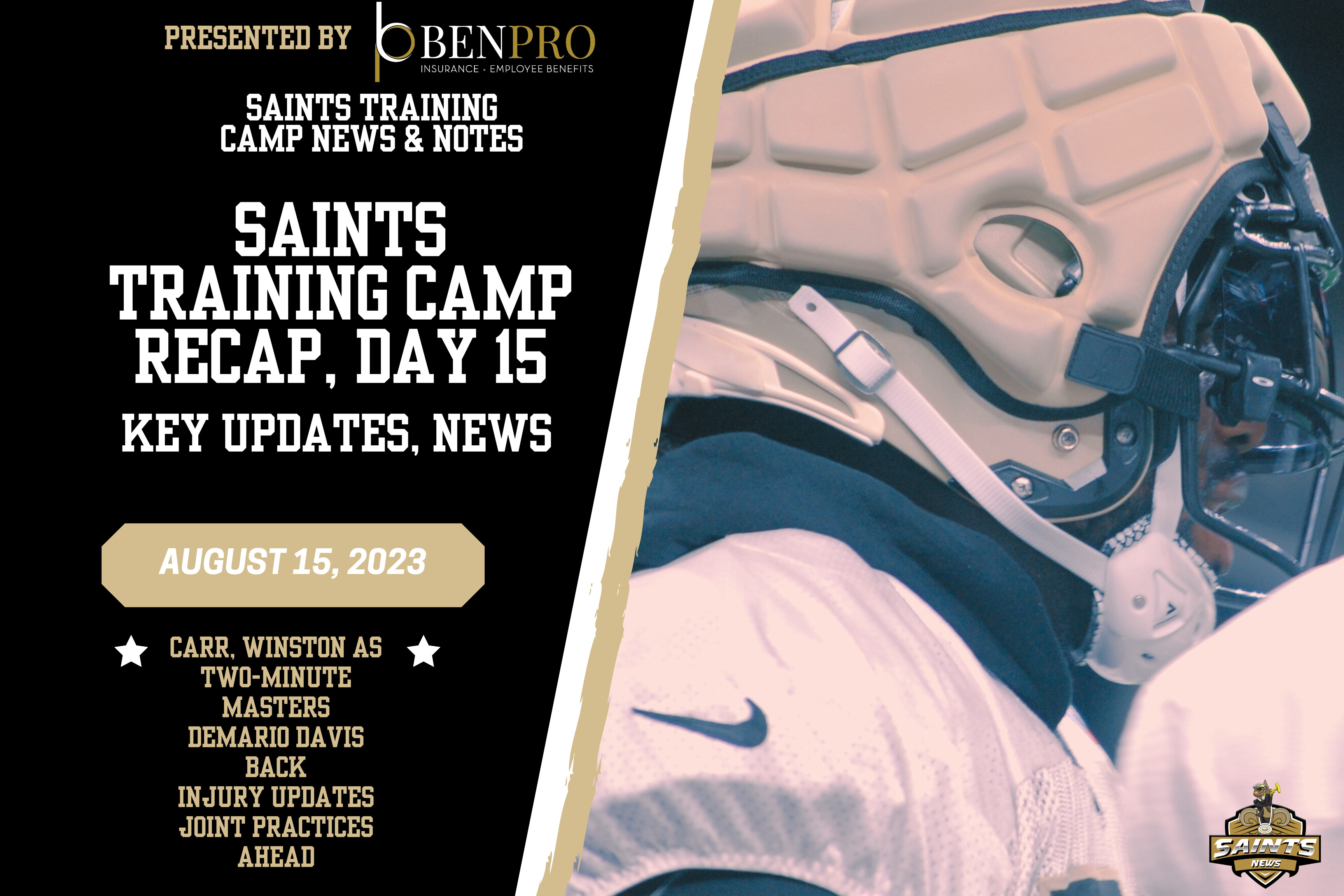 Saints release 2021 Training Camp schedule, first open practice