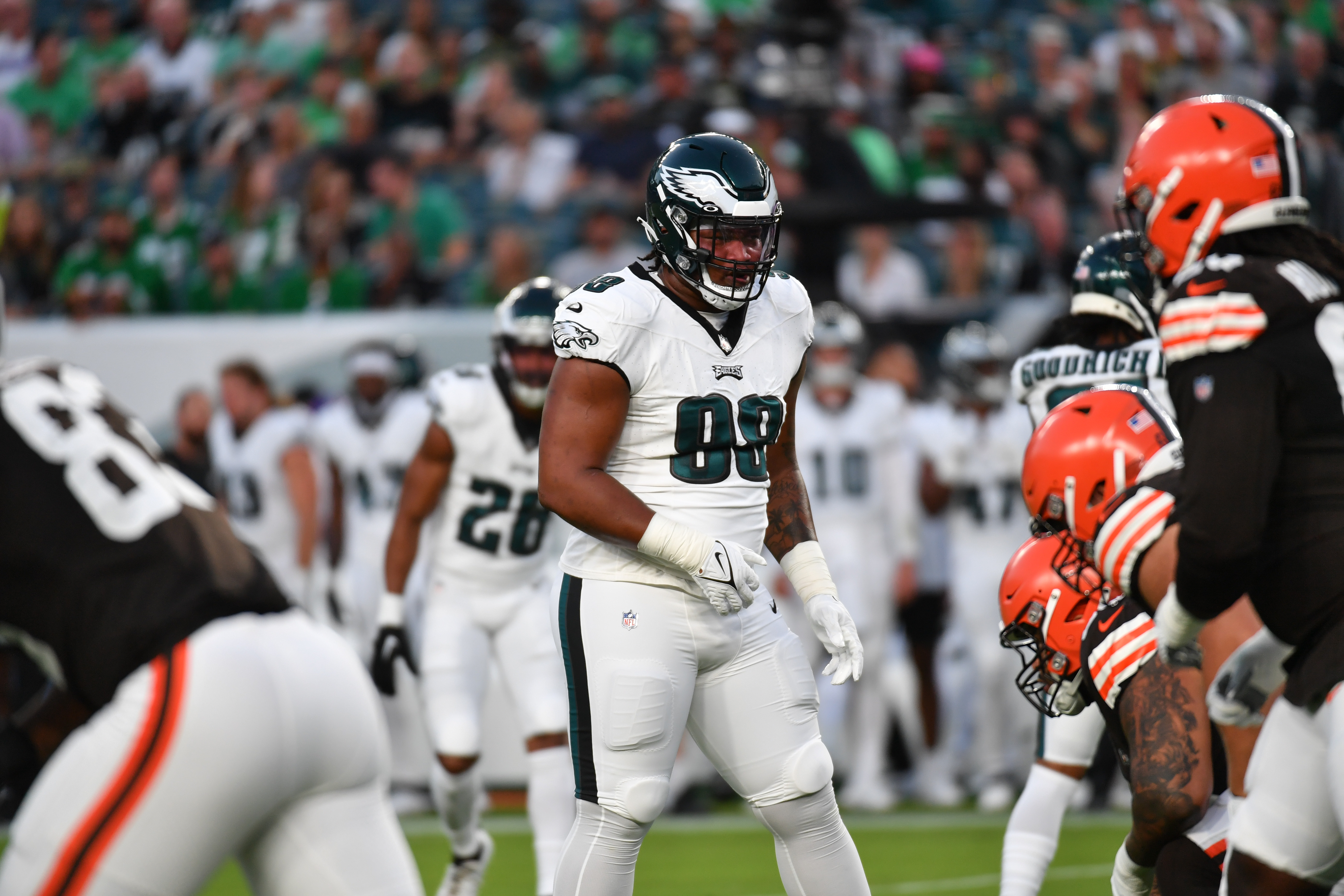 Philadelphia Eagles defensive tackle Jalen Carter causes chaos