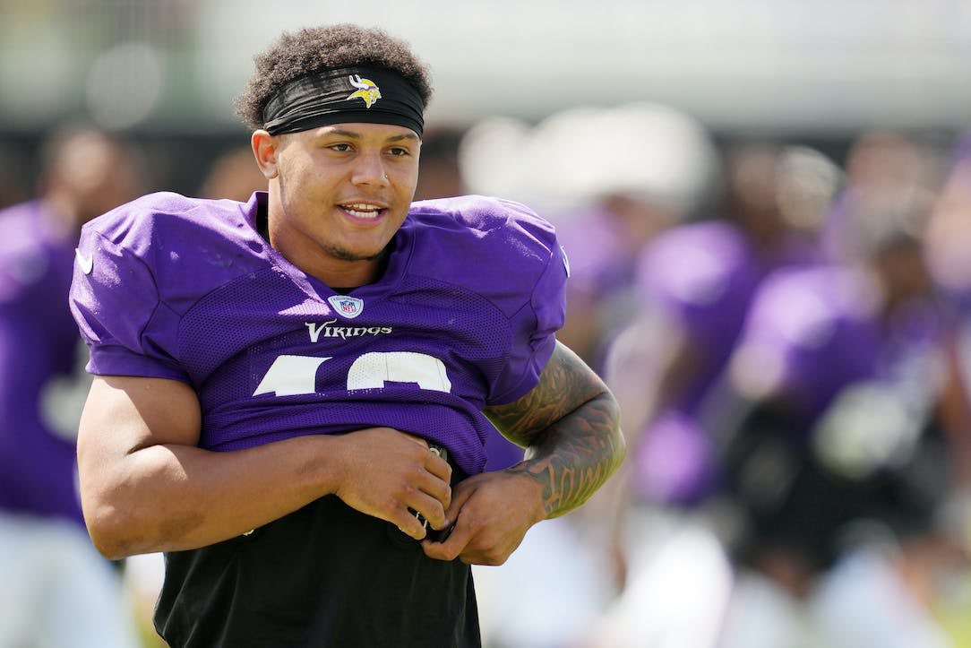 Minnesota Vikings linebacker Ivan Pace Jr. (40) in action during an NFL  preseason football game against the Tennessee Titans, Saturday, Aug. 19,  2023 in Minneapolis. Tennessee won 24-16. (AP Photo/Stacy Bengs Stock Photo  - Alamy