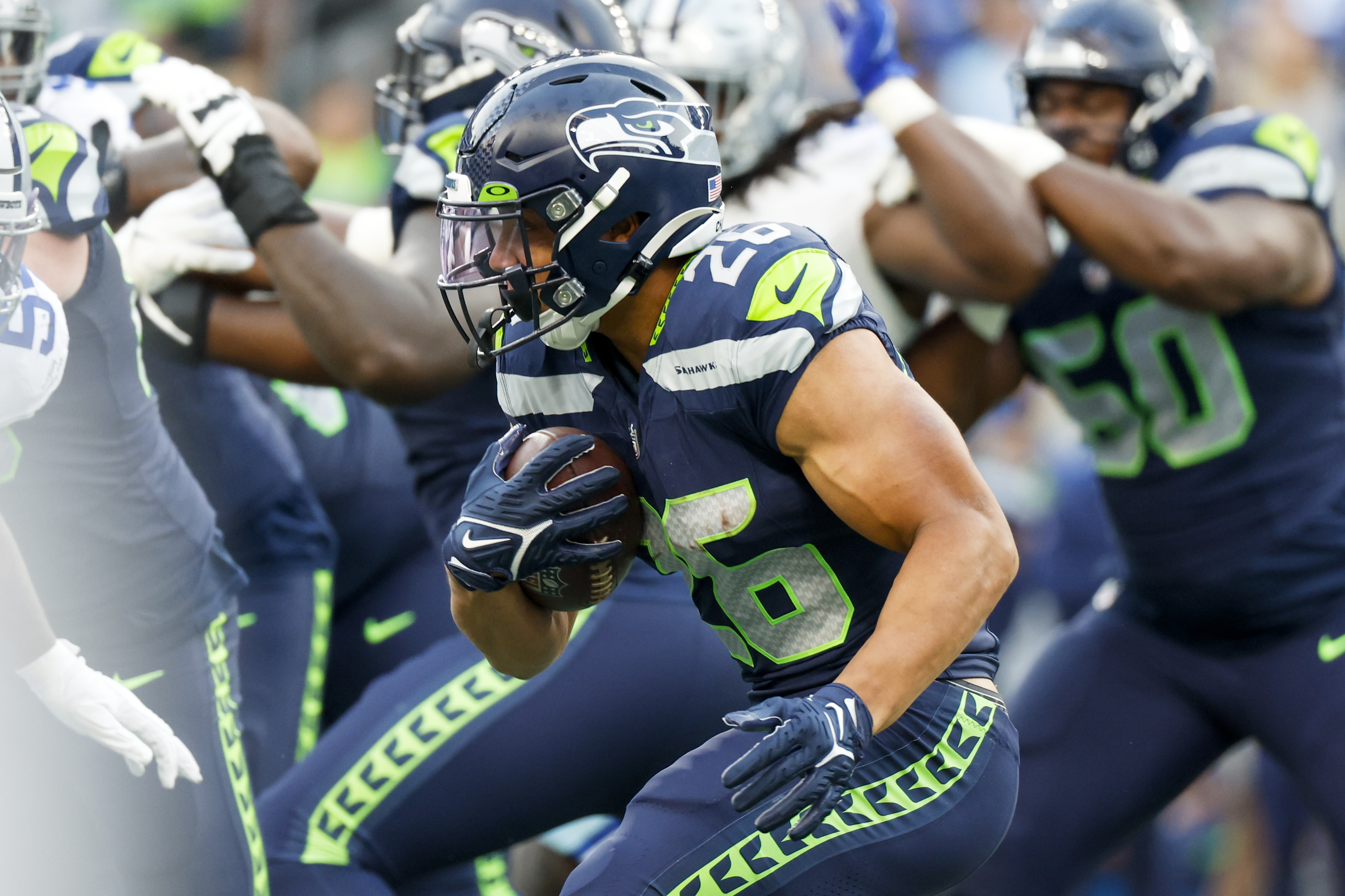 Seahawks sitting at .500 thanks in part to rookie class - The San Diego  Union-Tribune