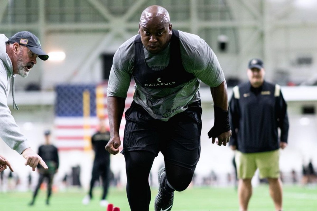 Colorado's Tyler Brown in practice