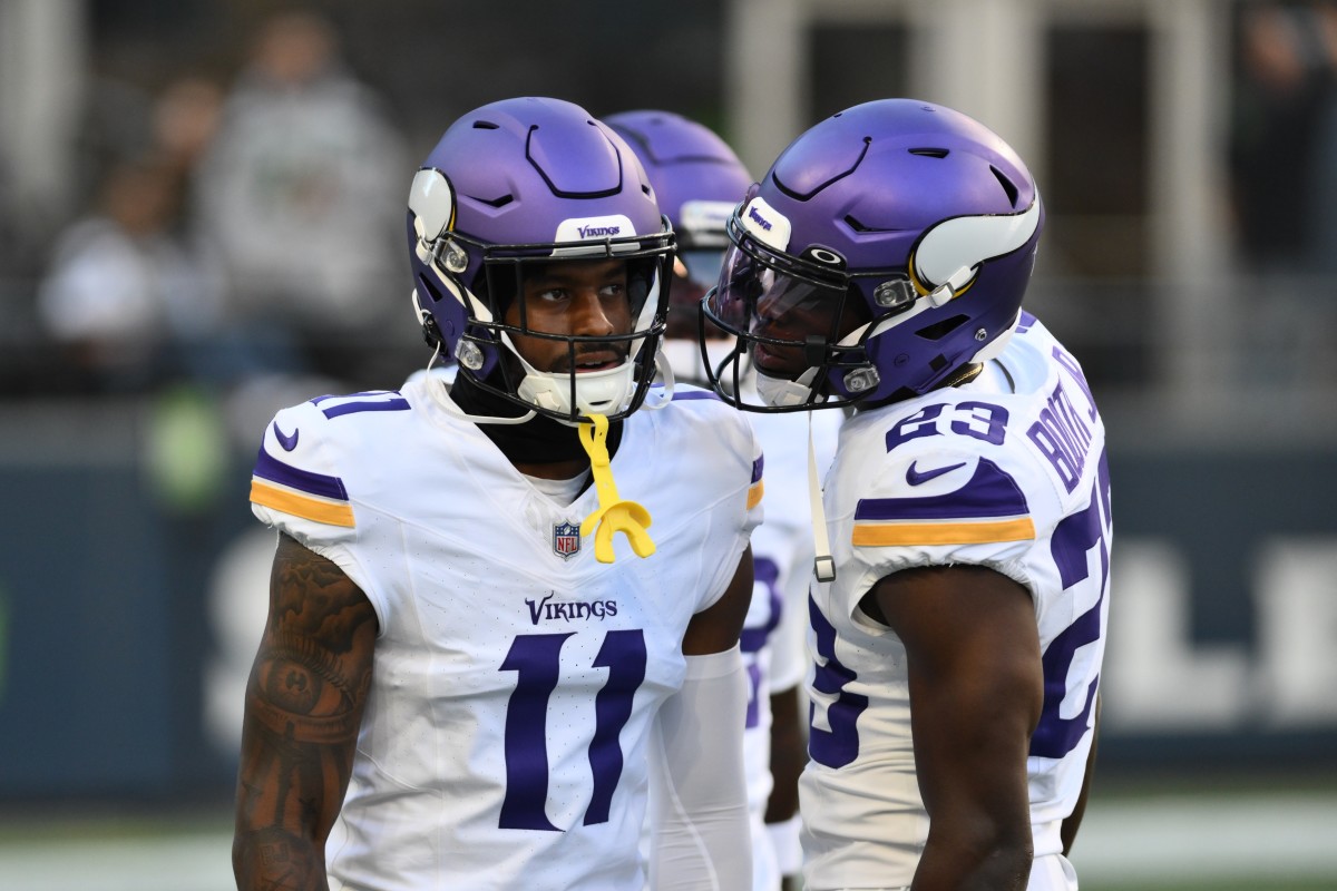 Minnesota Vikings safety Theo Jackson (25) walks off the field