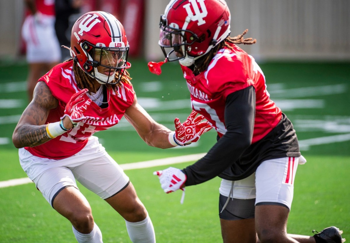 Indiana Football Practices at Lucas Oil Stadium, Nearing Quarterback  Decision - Sports Illustrated Indiana Hoosiers News, Analysis and More