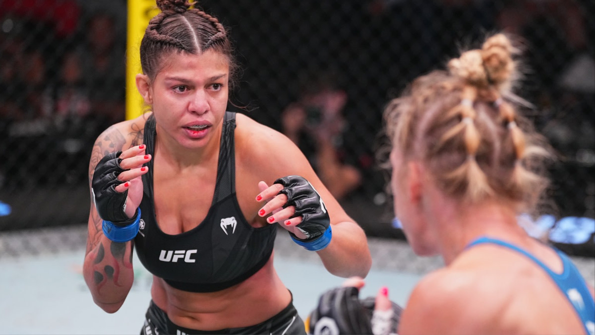 Mayra Bueno Silva during her fight with Holly Holm.