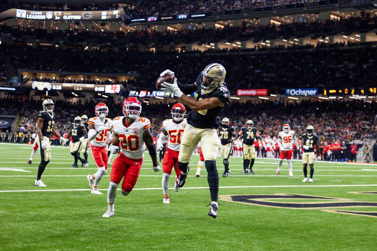 New Orleans Saints wide receiver Jontre Kirklin (85) runs with the ball  during an NFL preseason