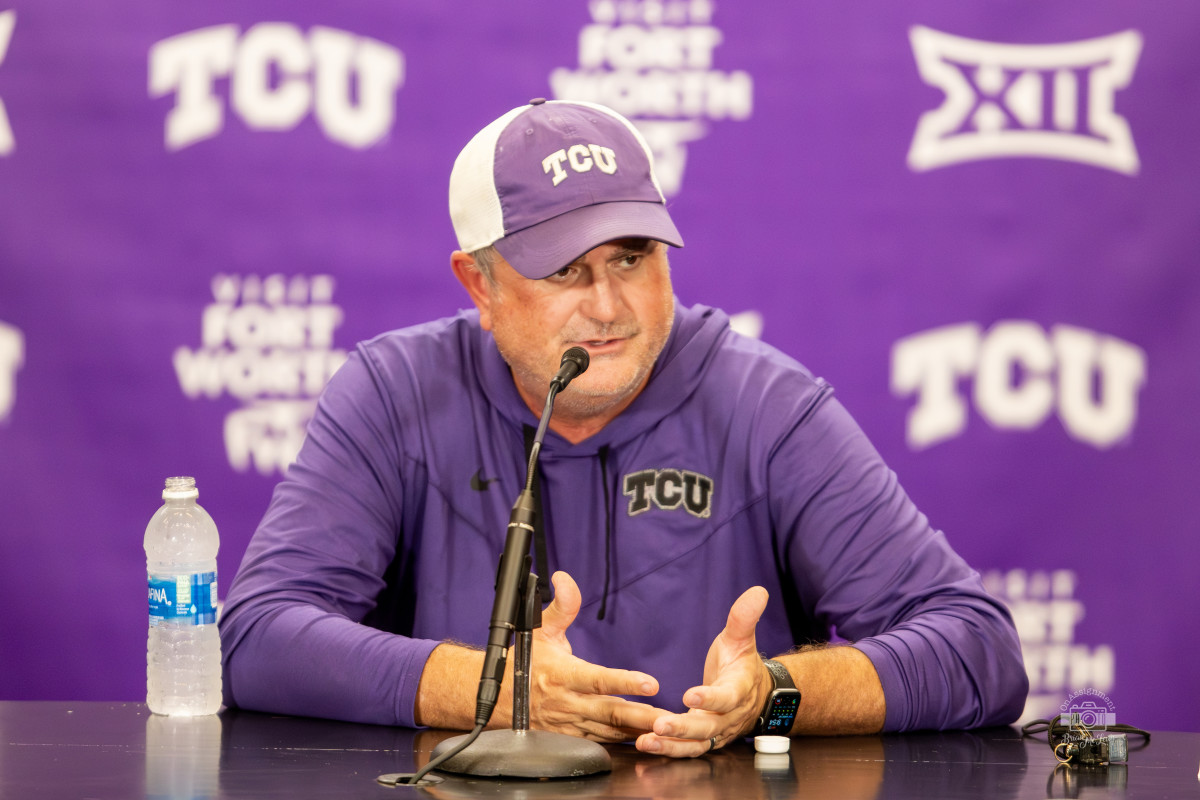 TCU Head Coach Sonny Dykes met with members of the media on Wednesday, August 23. 