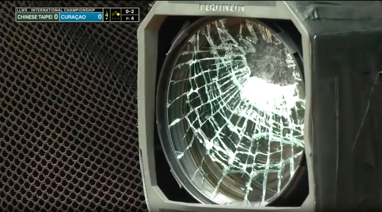 Curacao batter shatters broadcast camera during Little League World Series  game