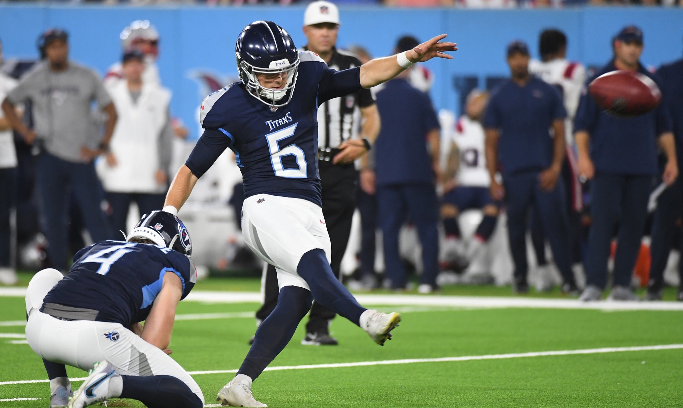 Tennessee Titans Kicker Michael Badgley Was in The First Round of Cuts ...