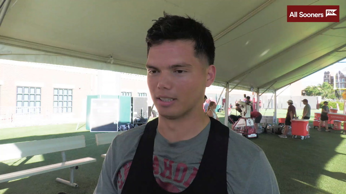 WATCH: Oklahoma QB Dillon Gabriel Interview - Sports Illustrated ...