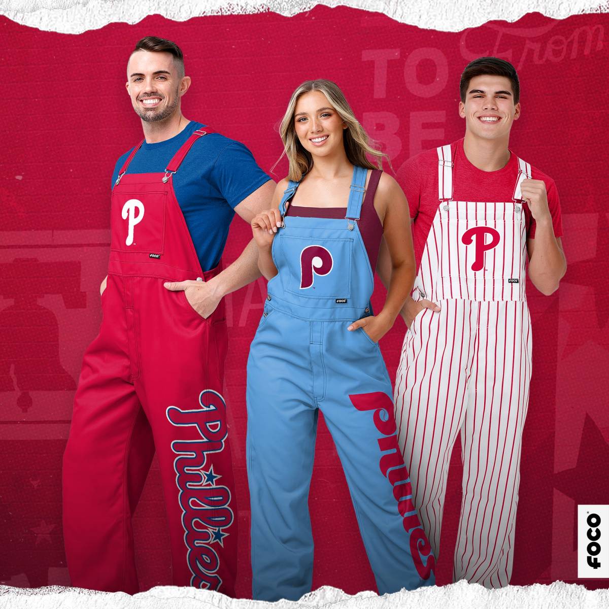 FOCO USA Launching New Set of Iconic Philadelphia Phillies Overalls