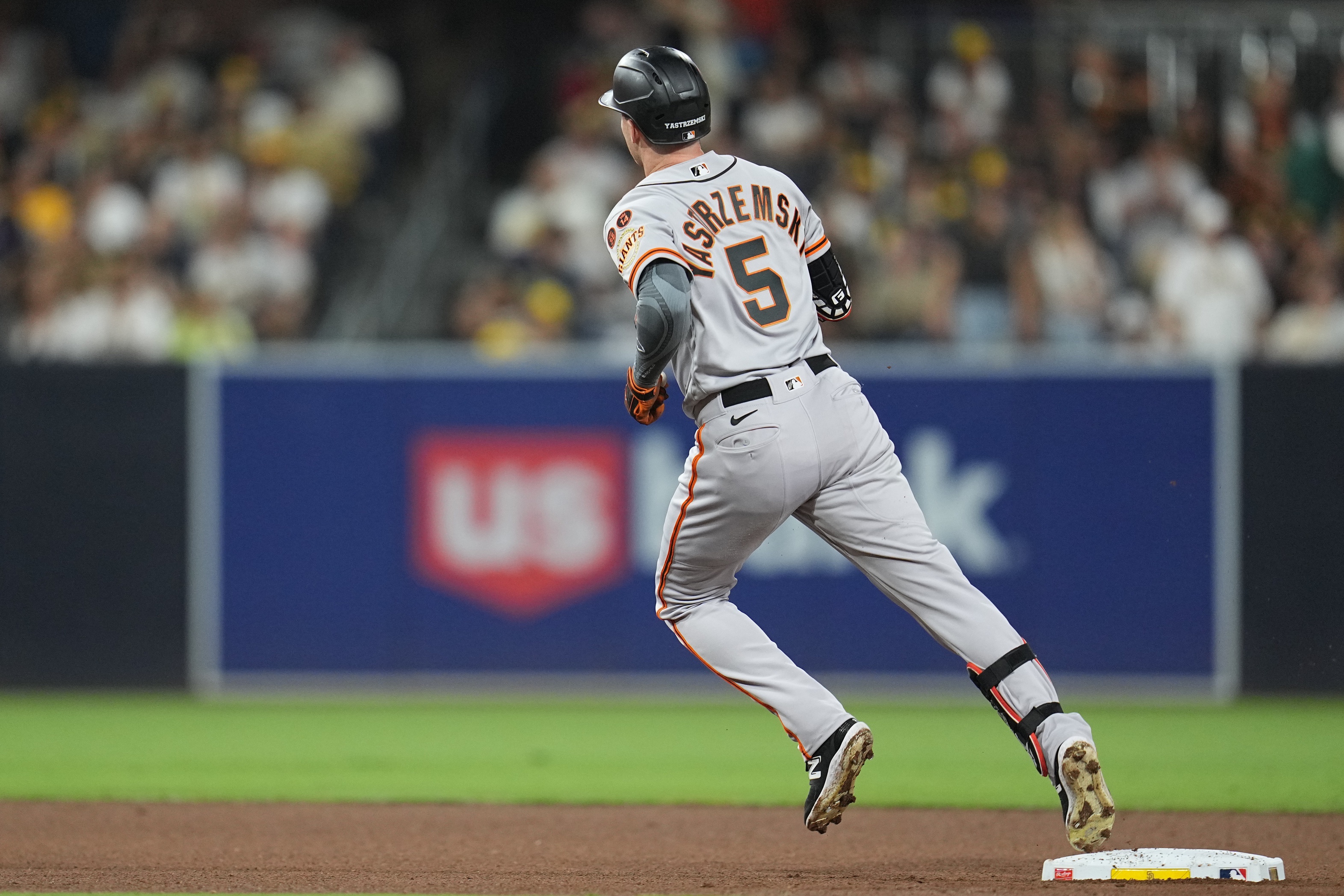 Game-Used (7/25 vs. OAK, 1-1 2B, RBI) Mike Yastrzemski Giants City