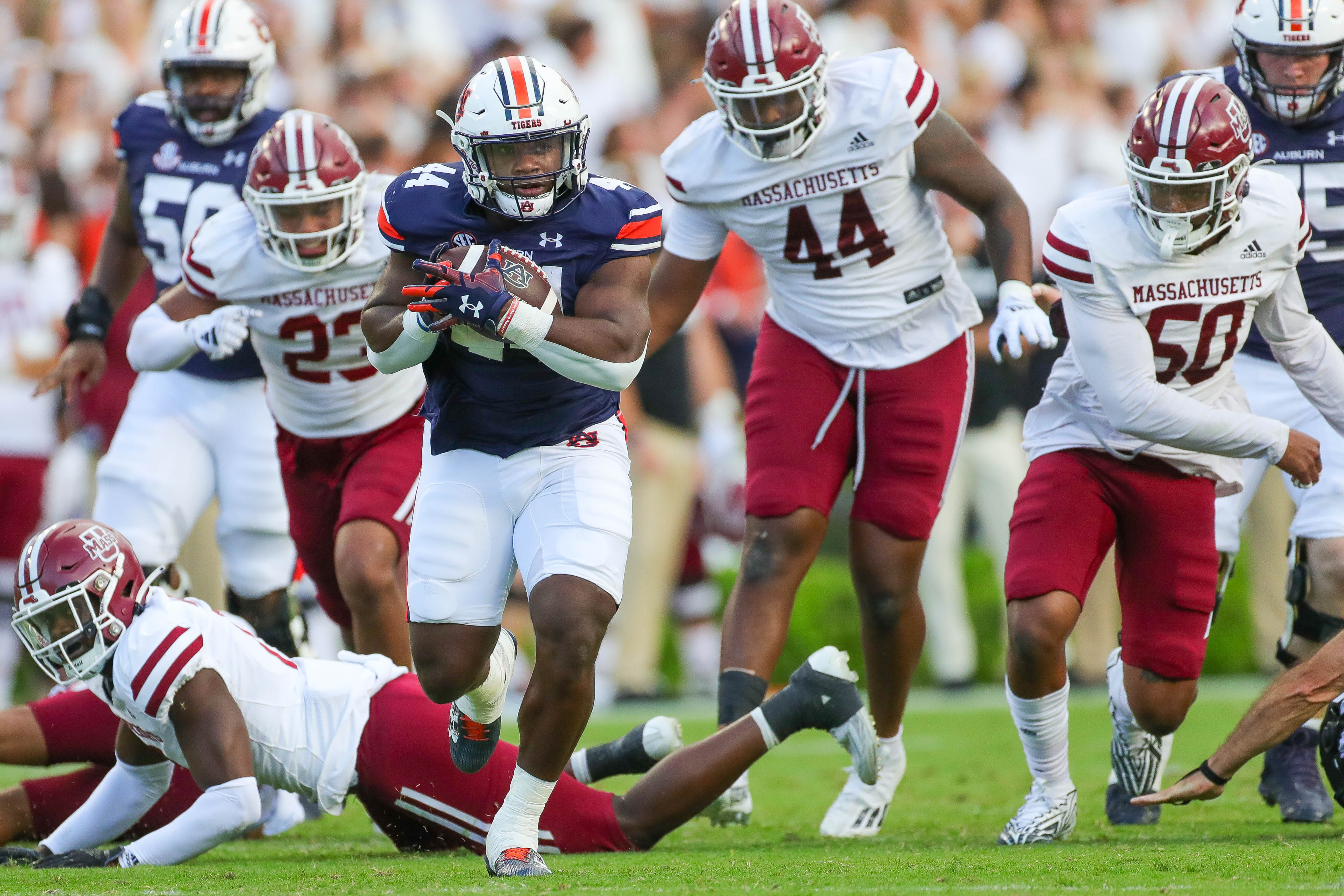 Sean Jackson vs UMass - Eric Starling/Auburn Daily