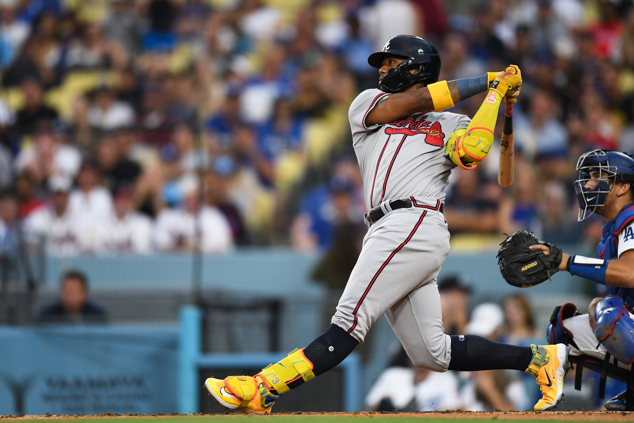 Acuña homers in 3rd straight game against Dodgers as Braves win 4-2 in 10  for 6th in a row - ABC News