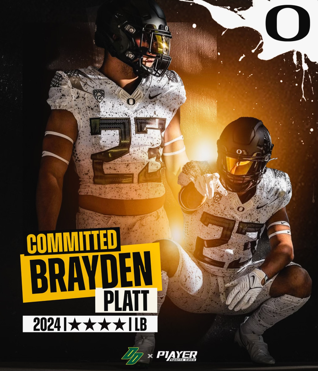 Brayden Platt marks the second time in three cycles Oregon has signed the top recruit out of the state of Washington.