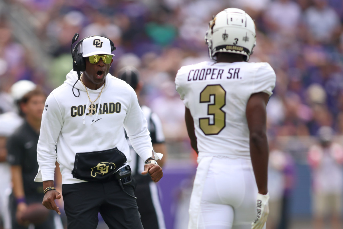 Deion Sanders and Omarion Cooper