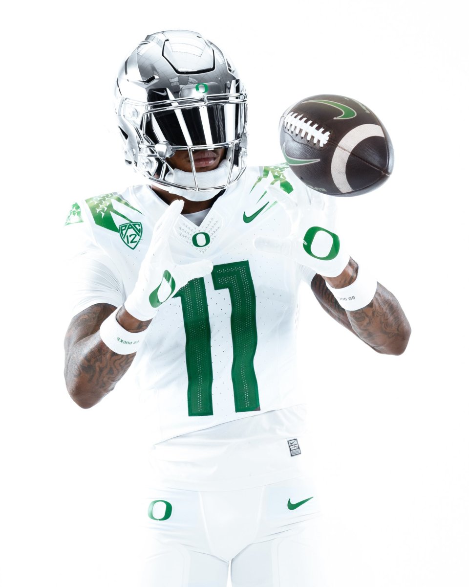 Oregon Football Oregon Releases Flashy White Uniform Combination for