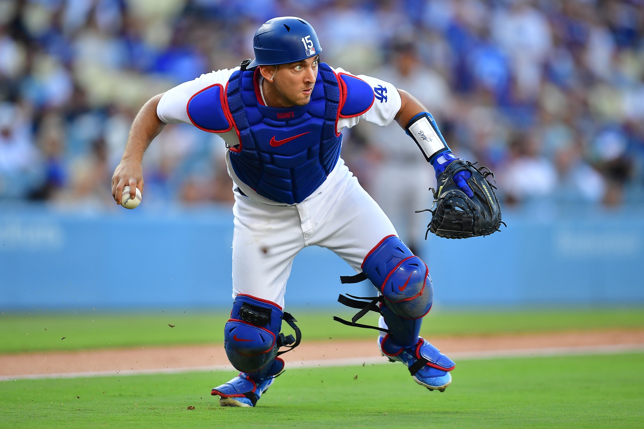 Look at Austin Barnes Receiving Technique  I have been watching more and  more of Austin Barnes receiving. I really like the subtle moves he makes to  move the ball. I am