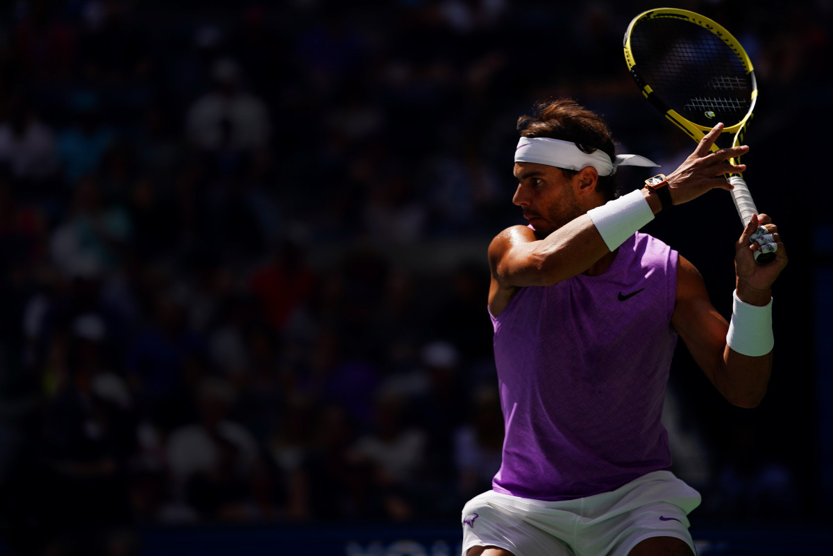 Rafael Nadal competes at the U.S. Open